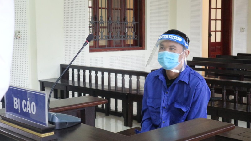 Bị cáo Đặng Công Hổ tại phiên tòa