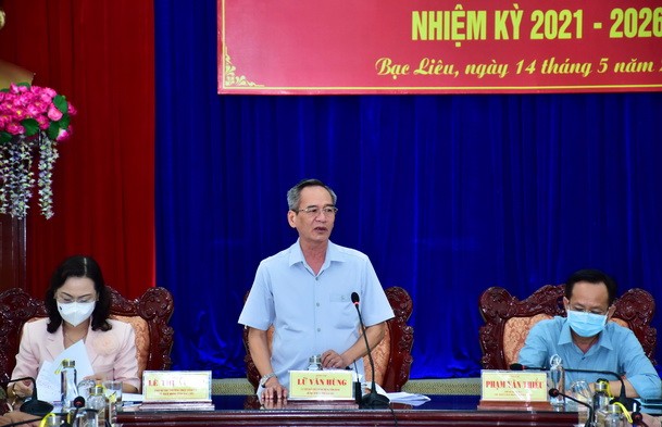 Hội nghị sơ kết lần 2, công tác bầu cử đại biểu Quốc hội và đại biểu HĐND các cấp của tỉnh Bạc Liêu