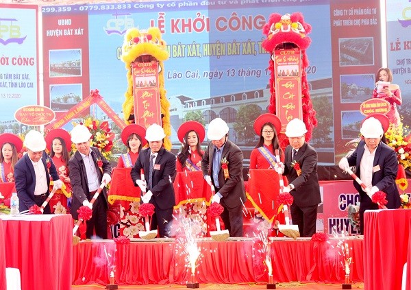 Lào Cai: Khởi công xây dựng dự án chợ trung tâm Bát Xát