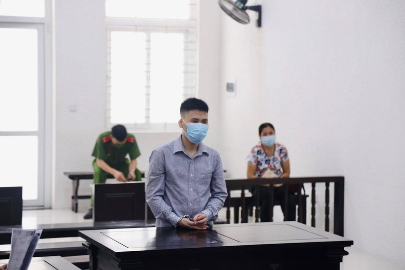 Bị cáo Tùng tại tòa.