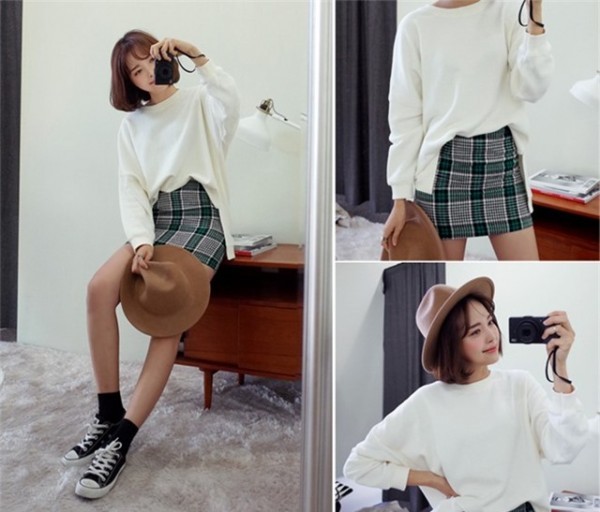 Diện áo nỉ đẹp cá tính ngày thu như giới trẻ Hàn - ảnh 6 Hình ảnh: Diện áo nỉ đẹp cá tính ngày thu như giới trẻ Hàn số 6