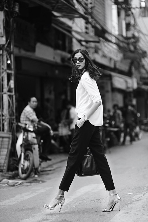 Kết quả hình ảnh cho Quần tây đen sao Châu âu