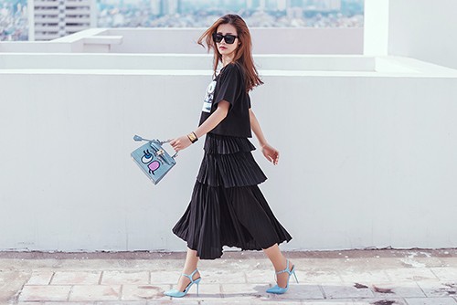hoc cach mix chan vay dieu nghe nhu sao viet - 12