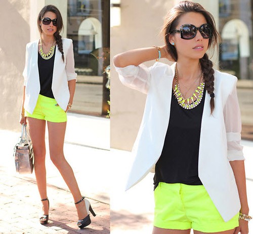 Kết quả hình ảnh cho Áo blazer + quần short châu âu