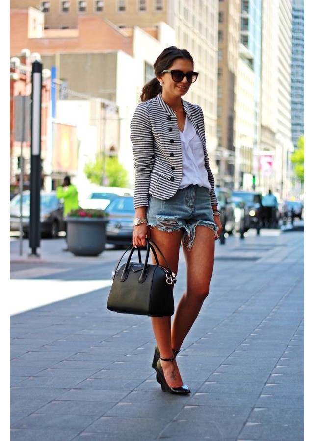 Kết quả hình ảnh cho Áo blazer + quần short châu âu