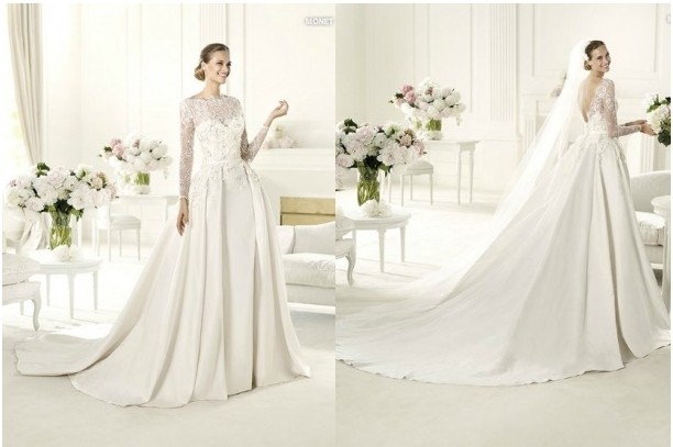 Kết quả hình ảnh cho Váy cưới Váy dài tay