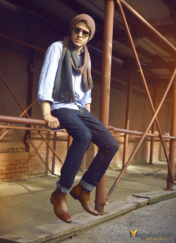 Kết quả hình ảnh cho denim nam fashionista Châu Âu phụ kiện nam giới
