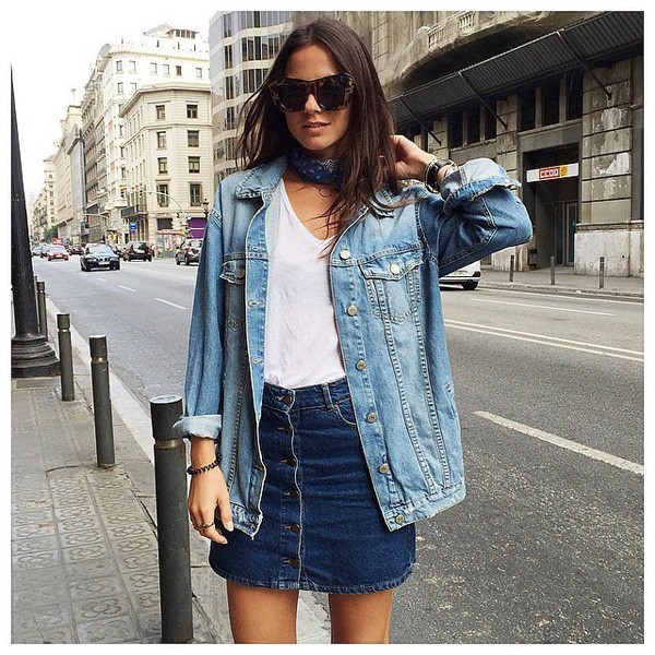 Kết quả hình ảnh cho Jacket denim sao Châu Âu