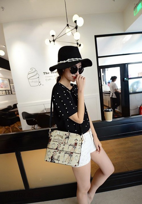 Kết quả hình ảnh cho kết hợp túi đeo chéo