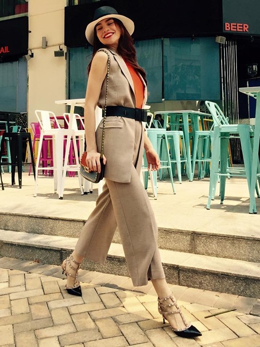 Kết quả hình ảnh cho quần cạp cao sao Châu Âu