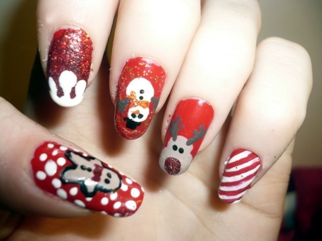 Kết quả hình ảnh cho nail cho ngày giáng sinh