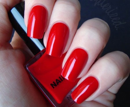 Kết quả hình ảnh cho Nail Màu đỏ tươi
