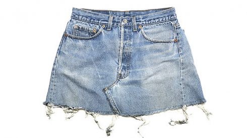 làm thành váy jeans