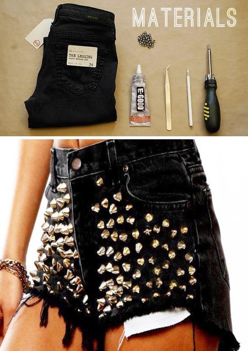 quần jeans nạm đính