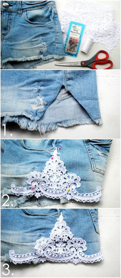 quần jeans ren