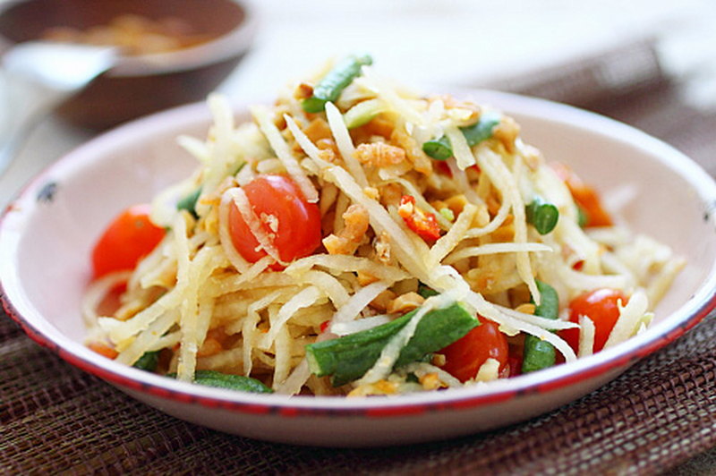 Kết quả hình ảnh cho Gỏi đu đủ kiểu Thái