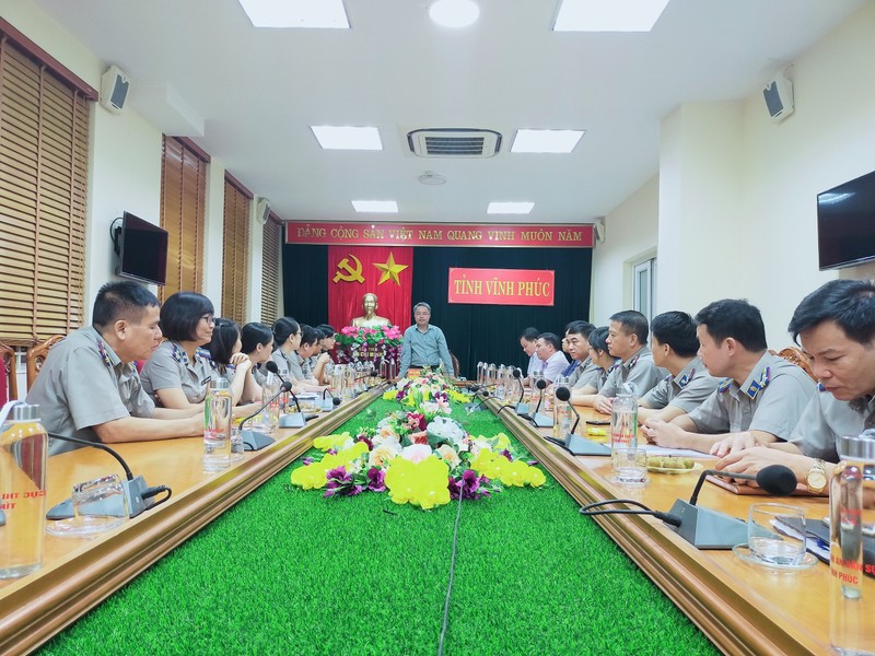 Tổng Cục trưởng Nguyễn Quang Thái thăm và làm việc với Cục THADS tỉnh Vĩnh Phúc