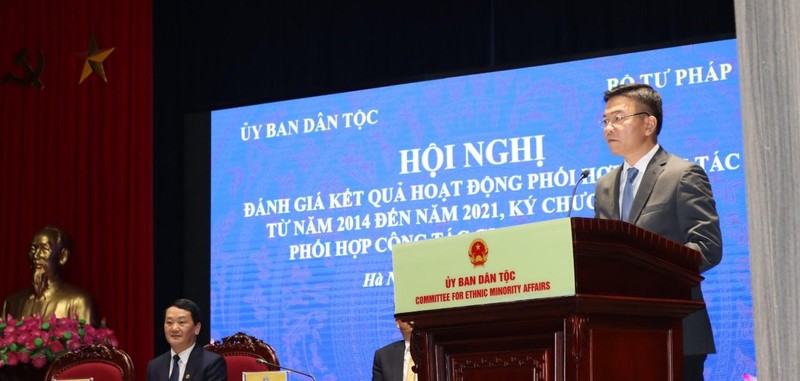 Tăng cường phối hợp giữa Bộ Tư pháp và Ủy ban Dân tộc ảnh 3