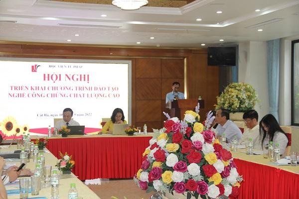 Triển khai thực hiện chương trình Đào tạo nghề công chứng chất lượng cao