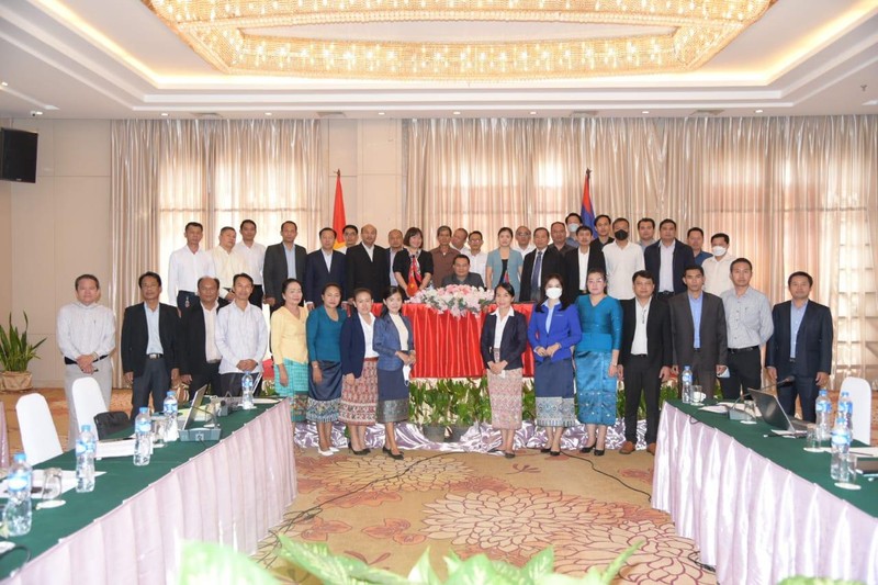 Hội nghị đánh giá hoạt động Dự án hỗ trợ Học viện Tư pháp Quốc gia Lào ảnh 1