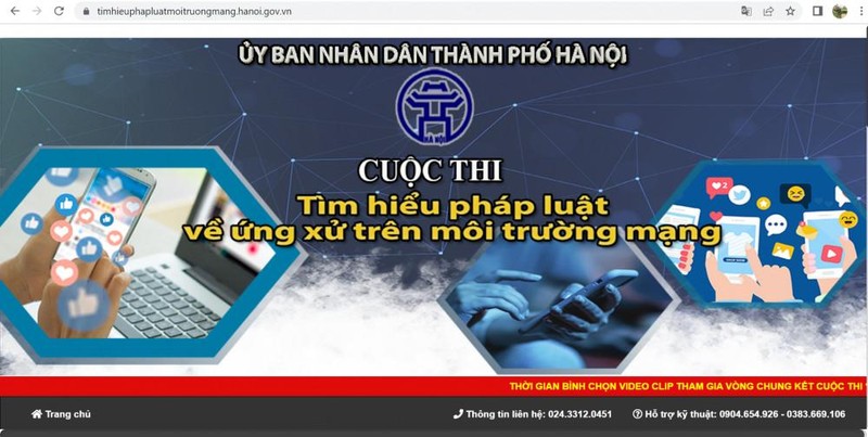 Hà Nội hướng dẫn triển khai cuộc thi “Tìm hiểu pháp luật về ứng xử trên môi trường mạng”