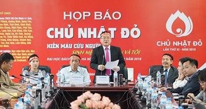 Dự kiến tiếp nhận 45.000 – 50.000 đơn vị máu trong "ngày chủ nhật đỏ"