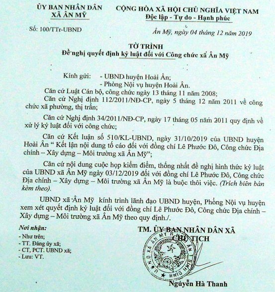 Bình Định: Buộc thôi việc công chức dùng bằng giả - Ảnh 1. Bình Định: Buộc thôi việc công chức dùng bằng giả - Ảnh 1.