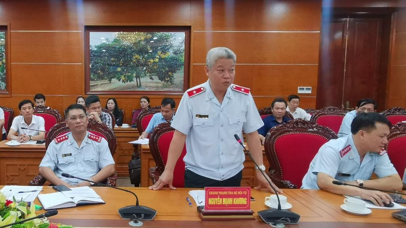 Một buổi công bố Quyết định thanh tra. (Ảnh minh họa)