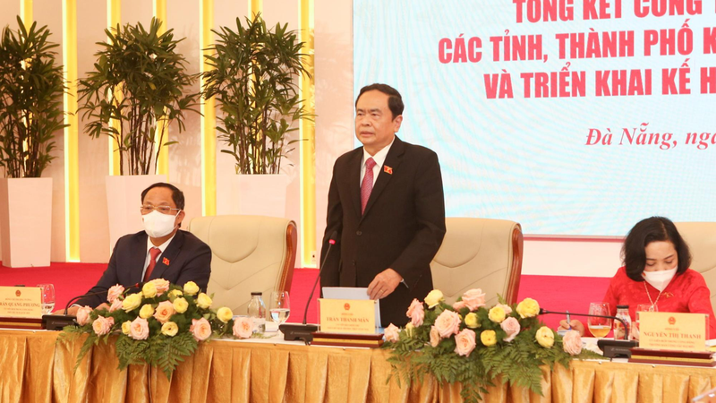 Phó Chủ tịch Thường trực Quốc hội Trần Thanh Mẫn phát biểu chỉ đạo Hội nghị.