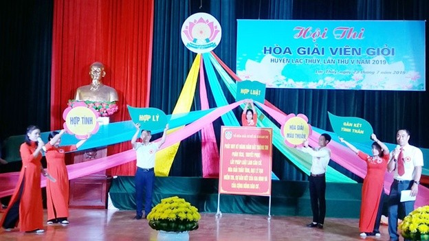 Hội thi hòa giải viên giỏi, huyện Lạc Thủy (Hòa Bình) lần thứ V, năm 2019 (Ảnh minh họa)
