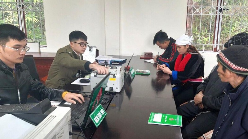 Điểm giao dịch xã của NHCSXH huyện Pắc Nặm.
