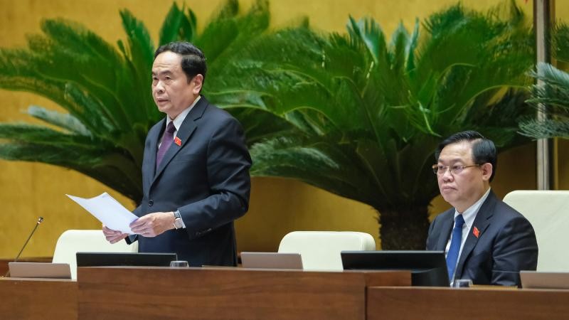 Phó Chủ tịch Thường trực Quốc hội Trần Thanh Mẫn phát biểu kết luận Phiên họp.