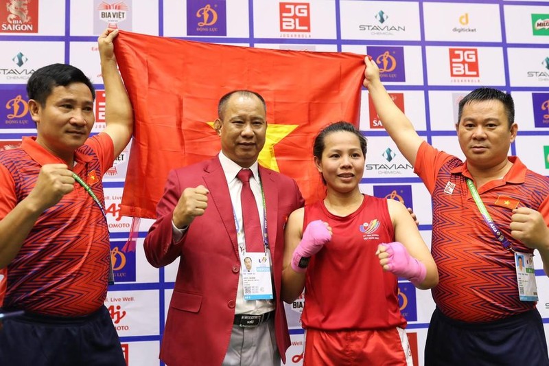 Huỳnh Thị Kim Vàng - HCV hạng cân - 65kg nữ.