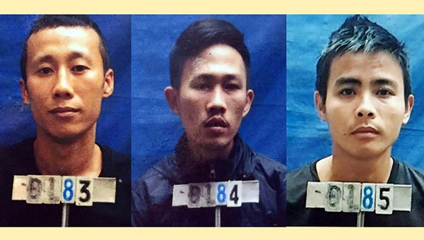 Ba "đạo tặc" chuyên đột nhập đền chùa trộm tiền công đức bị bắt giữ (Ảnh: Mai Hậu)