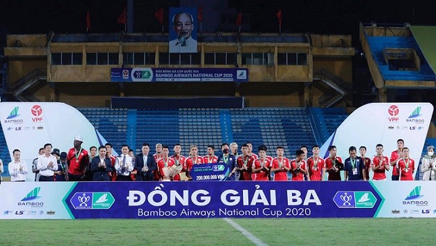 CLB TP.HCM đạt danh hiệu Đồng Giải Ba Giải Cúp Quốc gia Bamboo Airways 2020