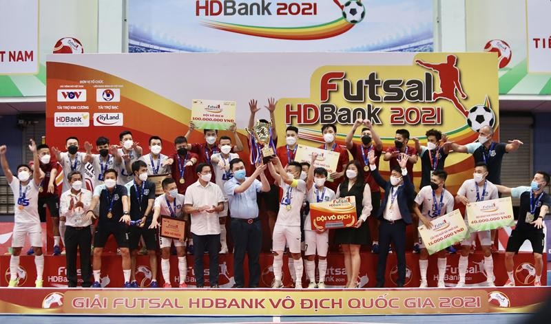 Kết thúc Giải Futsal HDBank VĐQG 2021: Thái Sơn Nam bảo vệ thành công ngôi vô địch