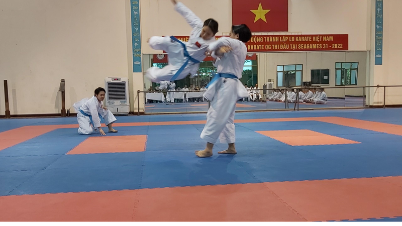 Các VĐV đang tích cực tập luyện với kỳ vọng đạt được mục tiêu đề ra.