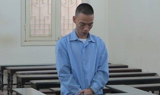 Bị cáo Mạnh tại tòa.