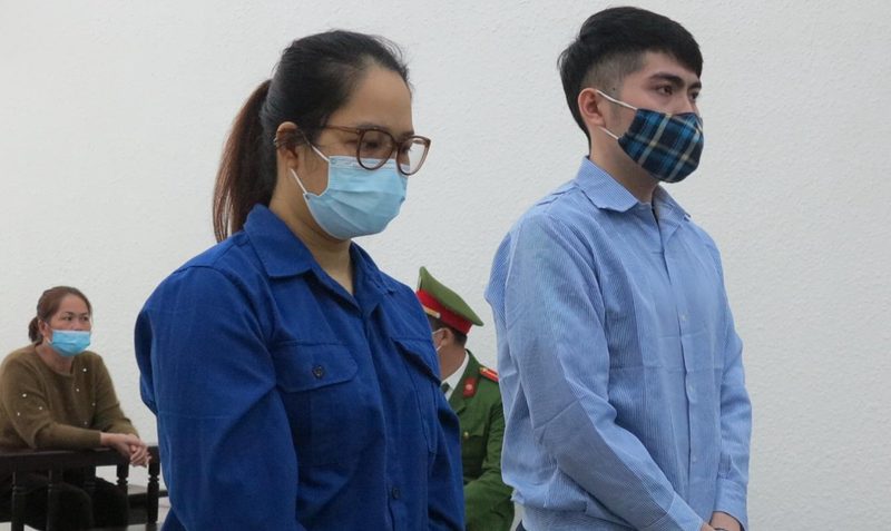 Các bị cáo tại tòa.