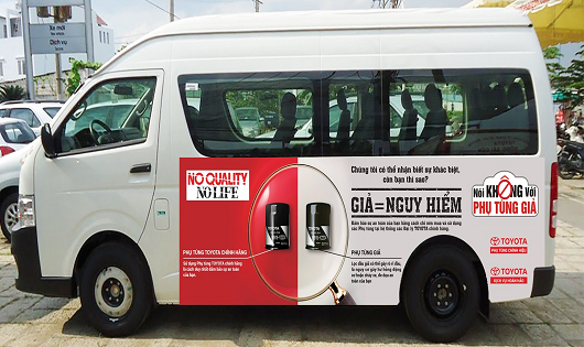 Toyota Việt Nam khuyến nghị người tiêu dùng không nên sử dụng phụ tùng giả