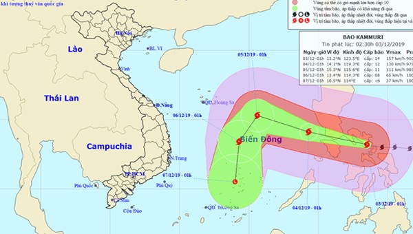 Bão mạnh quần thảo, giữa biển Đông động dữ dội từ chiều tối nay