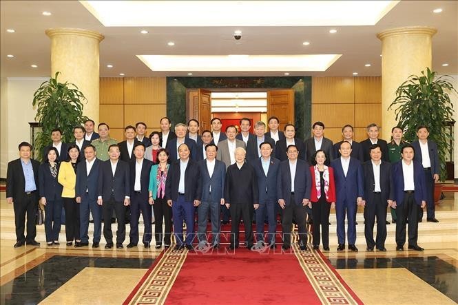 Tổng Bí thư chủ trì họp Bộ Chính trị về phát triển Hà Nội ảnh 7