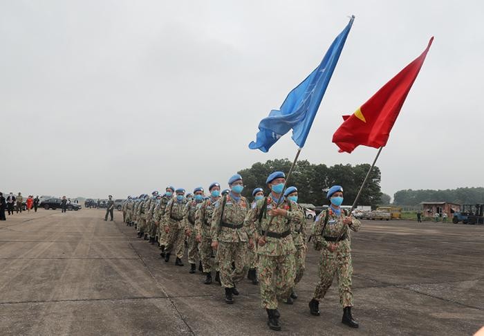 Xúc động hình ảnh chiến sĩ mũ nồi xanh lên đường làm nhiệm vụ giữ gìn hòa bình LHQ ảnh 15