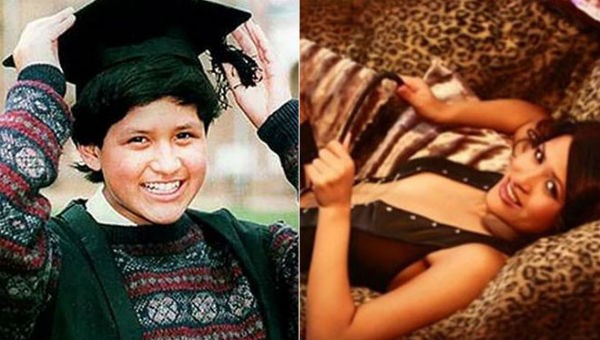 Ảnh chụp Sufiah Yusof lúc 13 tuổi khi còn học tại Trường Oxford và lúc trở thành gái bán hoa vào năm 23 tuổi (Ảnh: Daily Mail)