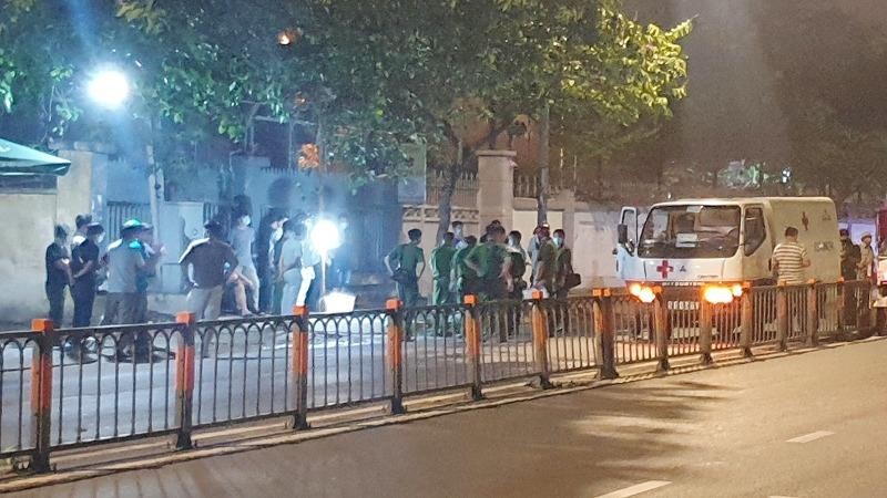 Hiện trường nơi phát hiện thi thể.