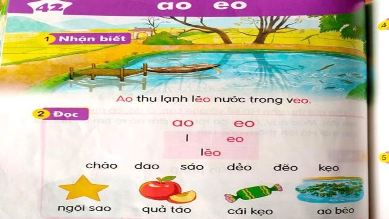 Bài 42 trong sách Tiếng Việt lớp1 bộ “Kết nối tri thức với cuộc sống” sử dụng thơ Nguyễn Khuyến không trích nguồn.