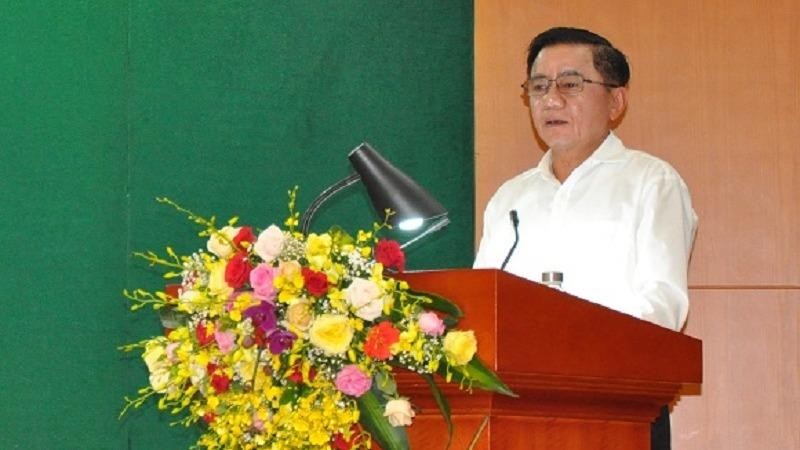 Ông Trần Cẩm Tú, Ủy viên Bộ Chính trị, Chủ nhiệm Ủy ban kiểm tra Trung ương phát biểu chỉ đạo Hội nghị.