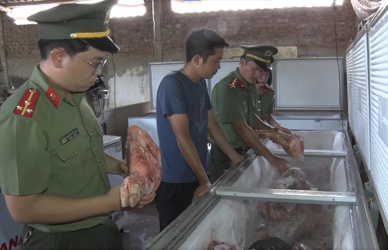 Phát hiện hơn 2,3 tấn thịt lợn chết, lợn ốm đang được giết mổ, lưu trữ ảnh 1