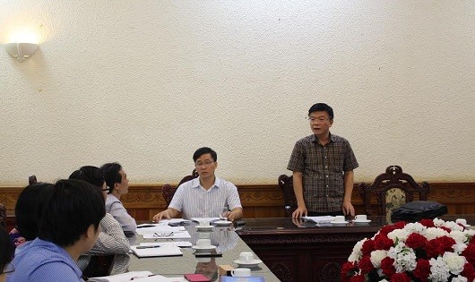 Bộ trưởng Lê Thành Long phát biểu tại buổi làm việc.