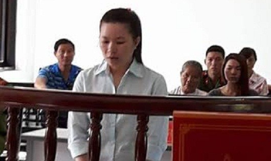 Bị cáo Phan Thị Dàng tại phiên tòa xét xử.